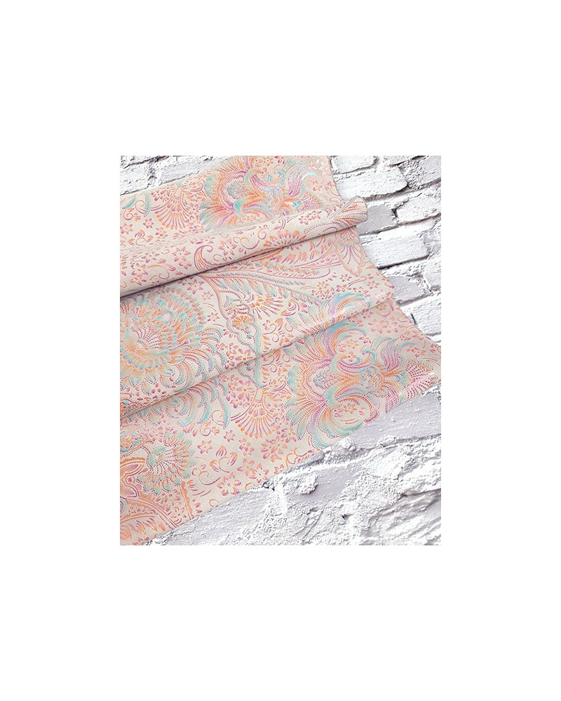 Jaipur Multicolor Soft Flowers Pattern Suede