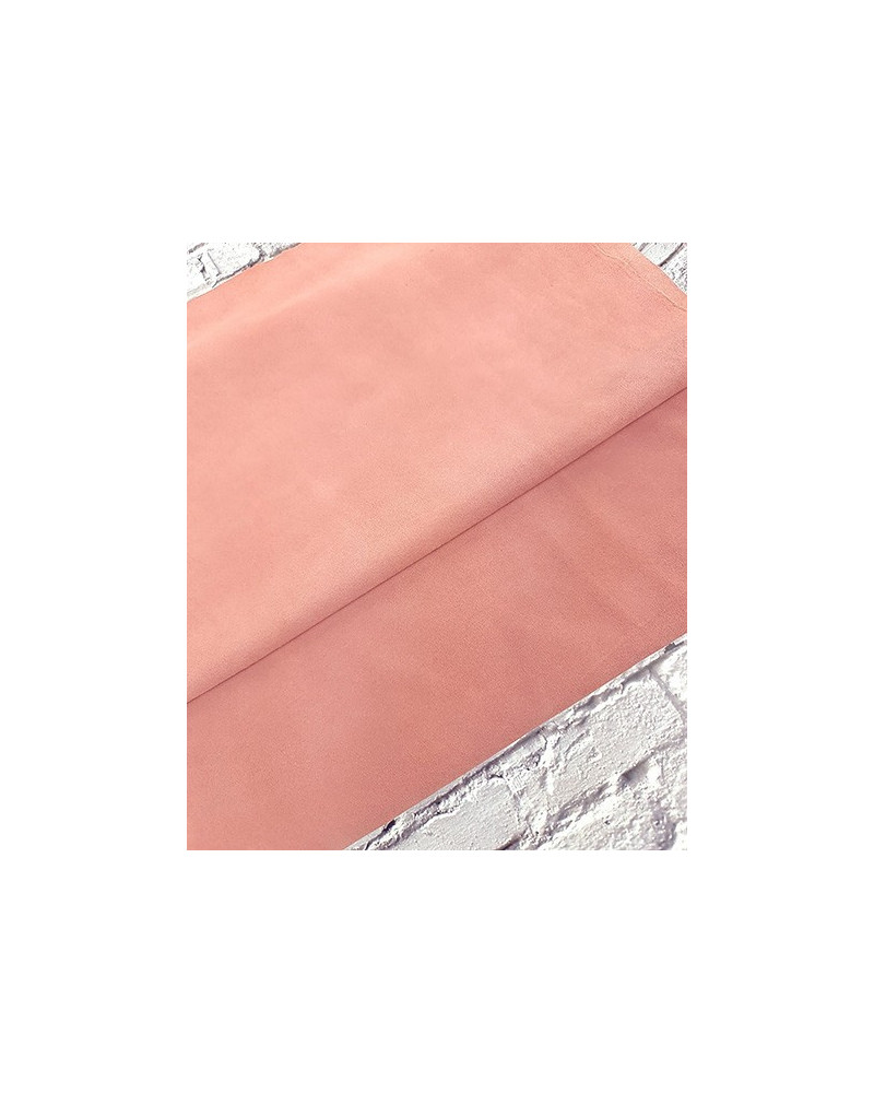 Coral Cloud Arenal Soft Vitello Suede Leather