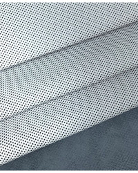 Black and Gray BA Embossed Pattern Leather