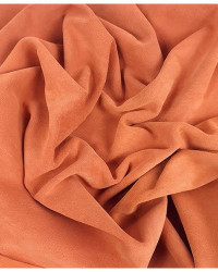 Apricot Calf Suede Leather