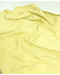 Popcorn Yellow Soft Suede Leather