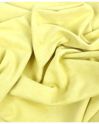 Popcorn Yellow Soft Suede Leather