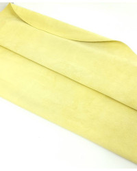 Popcorn Yellow Soft Suede Leather