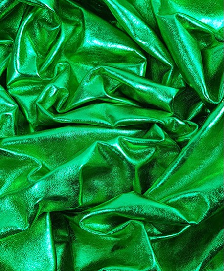 Green Emerald Metallic Milled Very Soft Calf