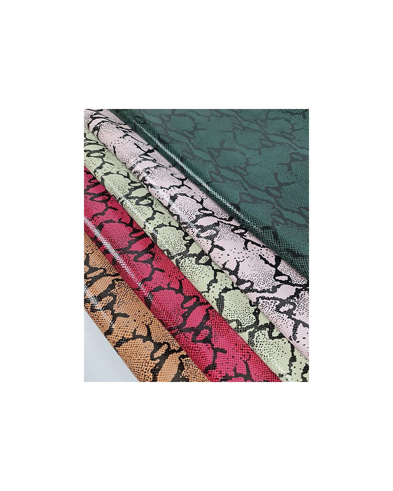 Matcha Python Suede Printed Leather 2023