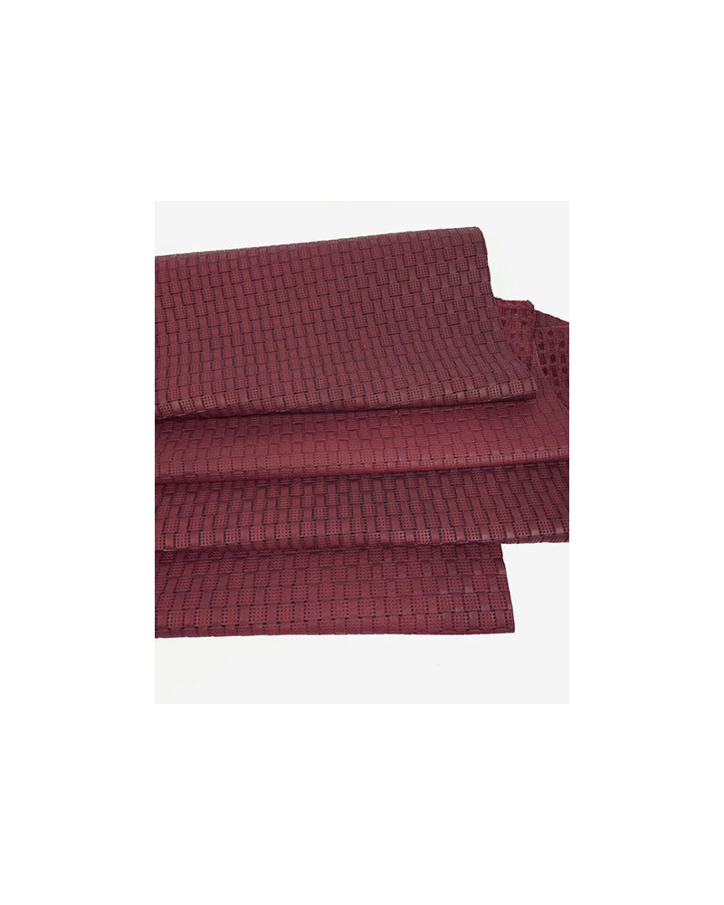 Shop Genuine Embossed Zinfandel Akra Embossed Premium Texture Leather ...