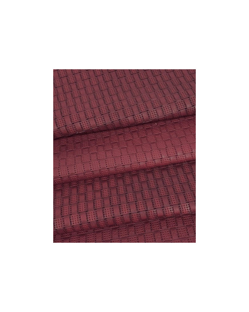 Shop Genuine Embossed Zinfandel Akra Embossed Premium Texture Leather ...