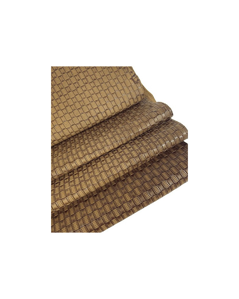 Tobacco Brown Akra Embossed Premium Texture