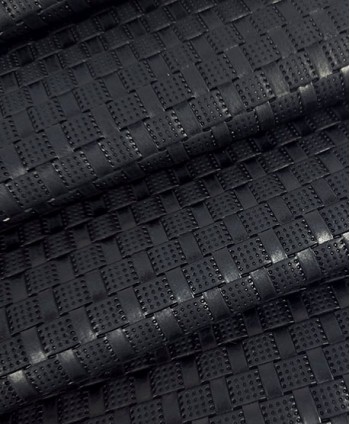 Black Thick Akra Embossed...