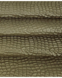 Military Olive Crocodile Alligator Leather Embossed Texture Amazing Relief LFC 2023