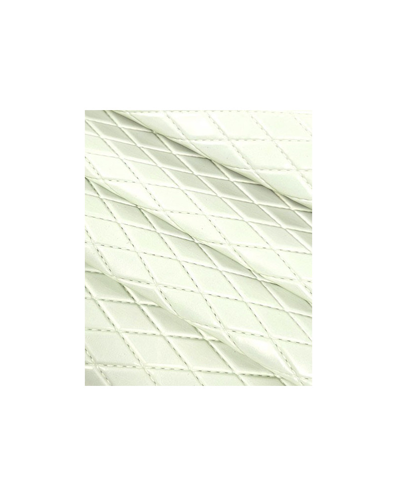 White Irisdicent Nairobi Embossed Premium Texture Leather