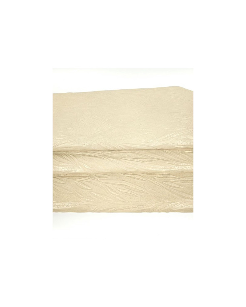 Bleached Sand Tripoli Palm Crackled Embossed Texture Leather