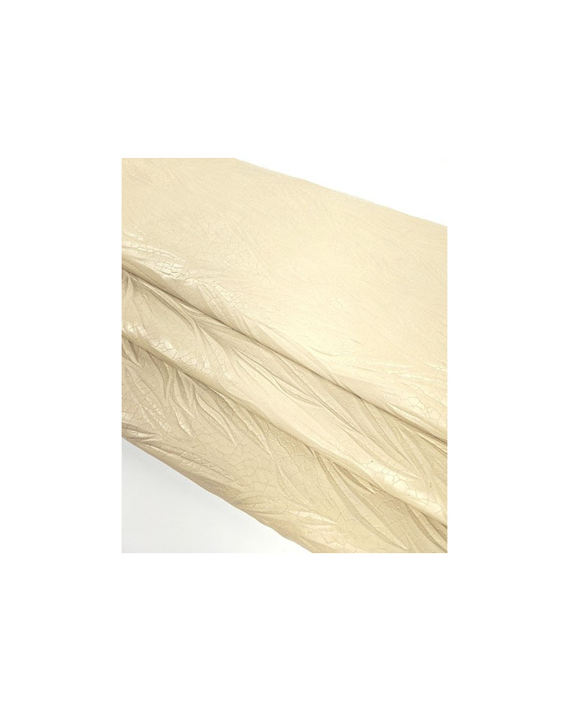 Bleached Sand Tripoli Palm Crackled Embossed Texture Leather