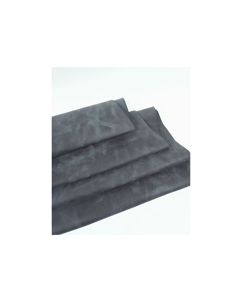 Ombre Blue Buffalo Full Grain Pull Up Leather