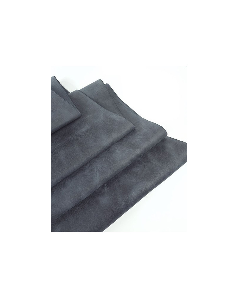 Ombre Blue Buffalo Full Grain Pull Up Leather