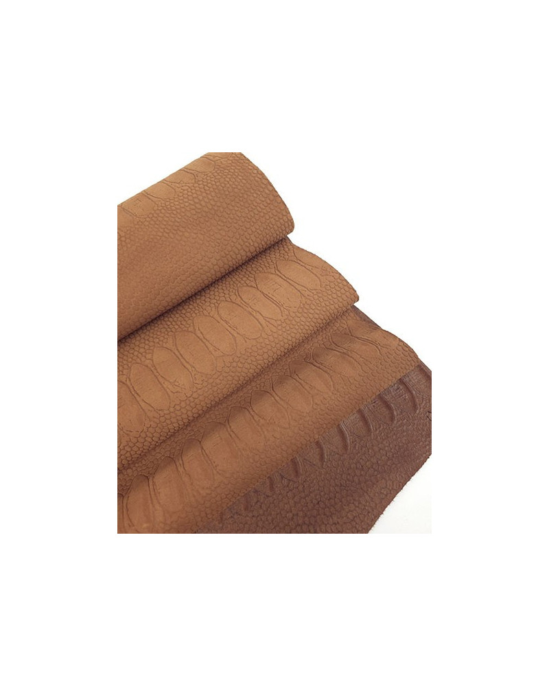 Pecan Brown Embossed Amazing Relief Snake 0Z 1904