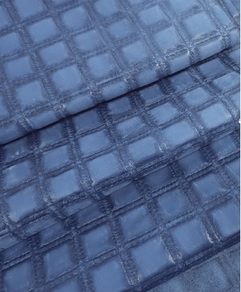 Copen Blue Quilted Embossed...