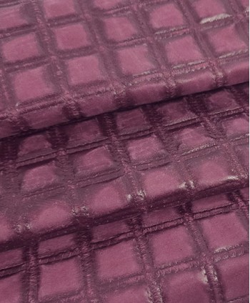 Red Plum Quilted Embossed...