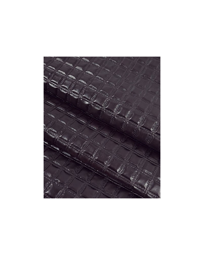Chocolate Plum Quilted Embossed Premium Texture