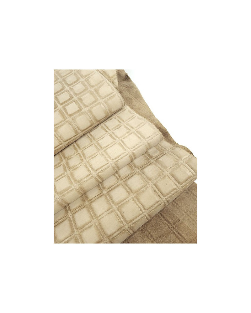 Creme Brulee Quilted Embossed Premium Texture