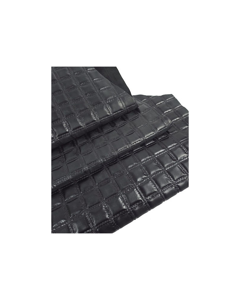 Black Rustic Quilted Embossed Premium Texture