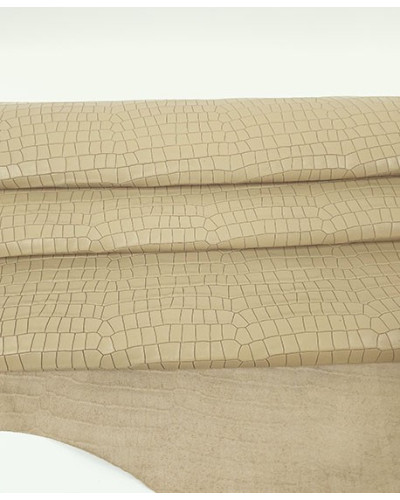 Semolina Crocodile Alligator Leather Embossed Texture... 2