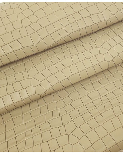 Semolina Crocodile Alligator Leather Embossed Texture...