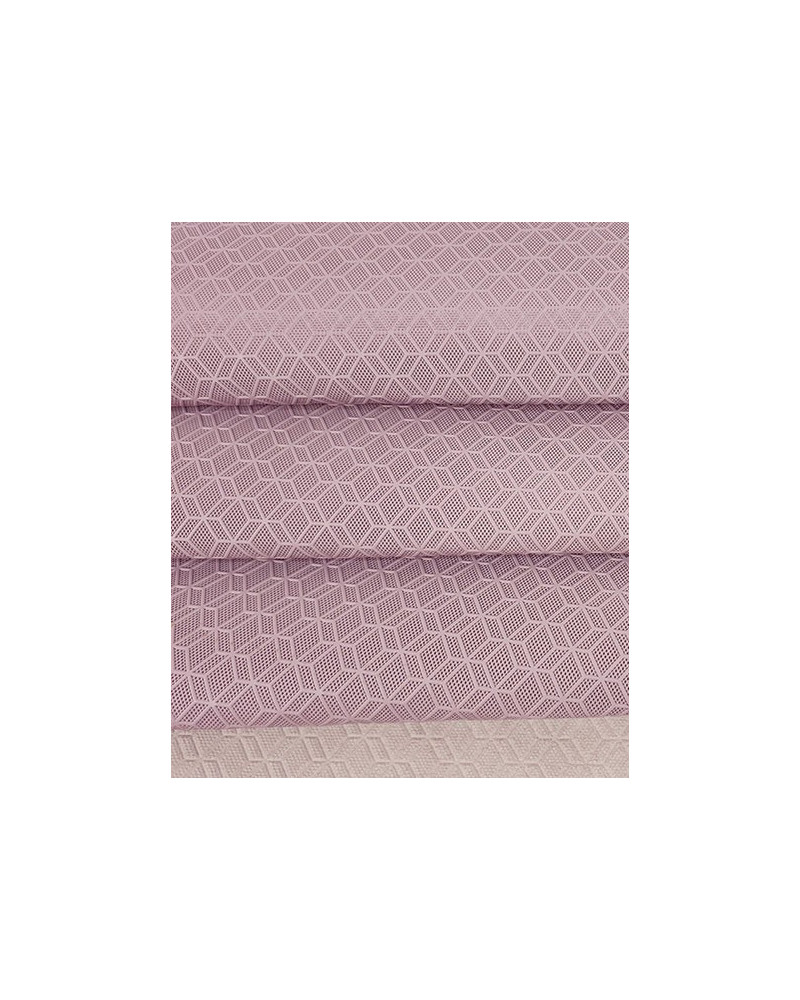 Cameo Pink Rhombus 3D Embossed Premium Texture