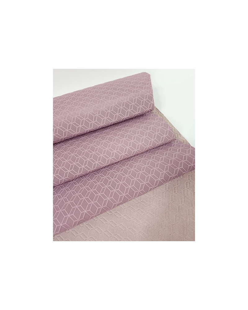 Cameo Pink Rhombus 3D Embossed Premium Texture