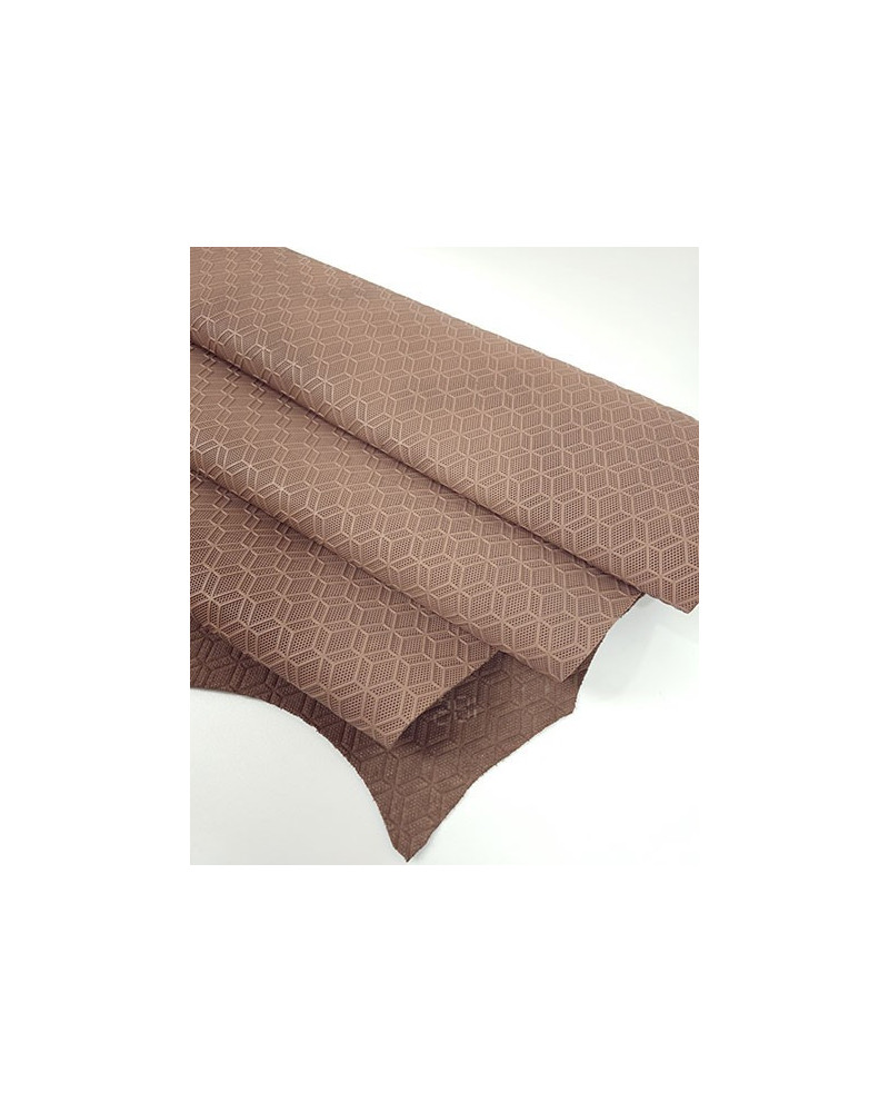 Morel Rhombus 3D Embossed Premium Texture