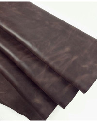Shaved Chocolate Clio Dry Handling Distressed Leather