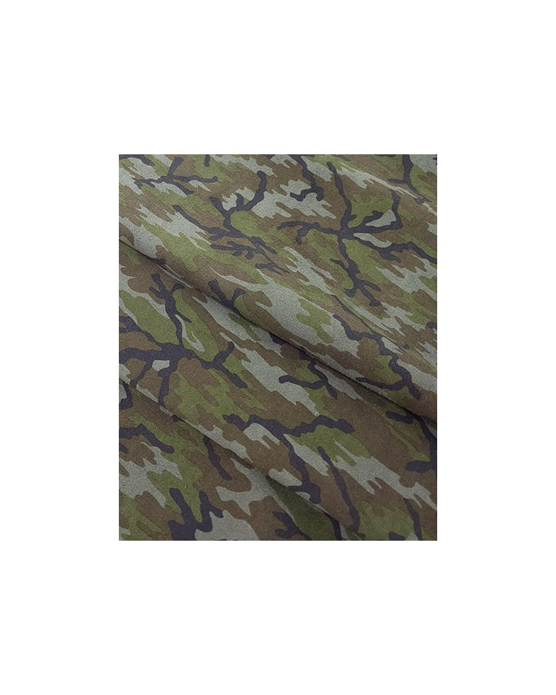 Gray Acid Camouflage Printed Soft Army