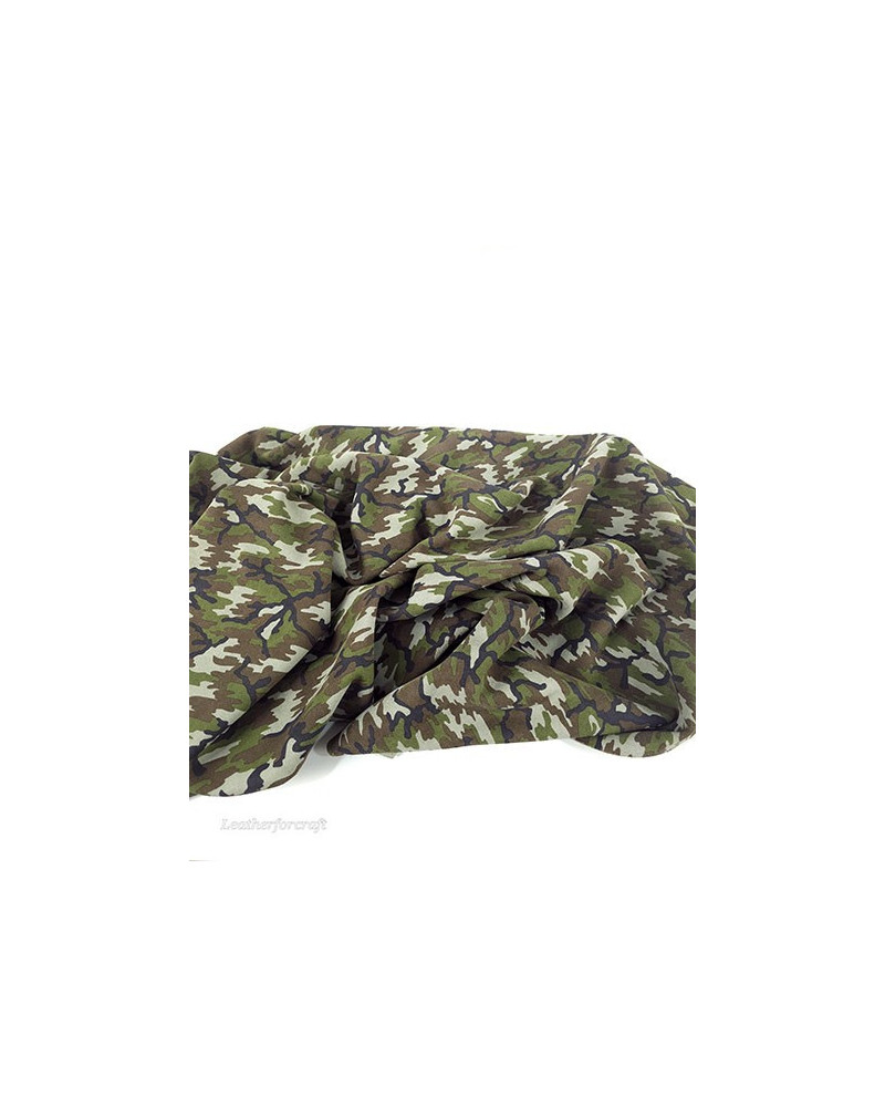 Vetiver Acid Camouflage Printed Soft Army