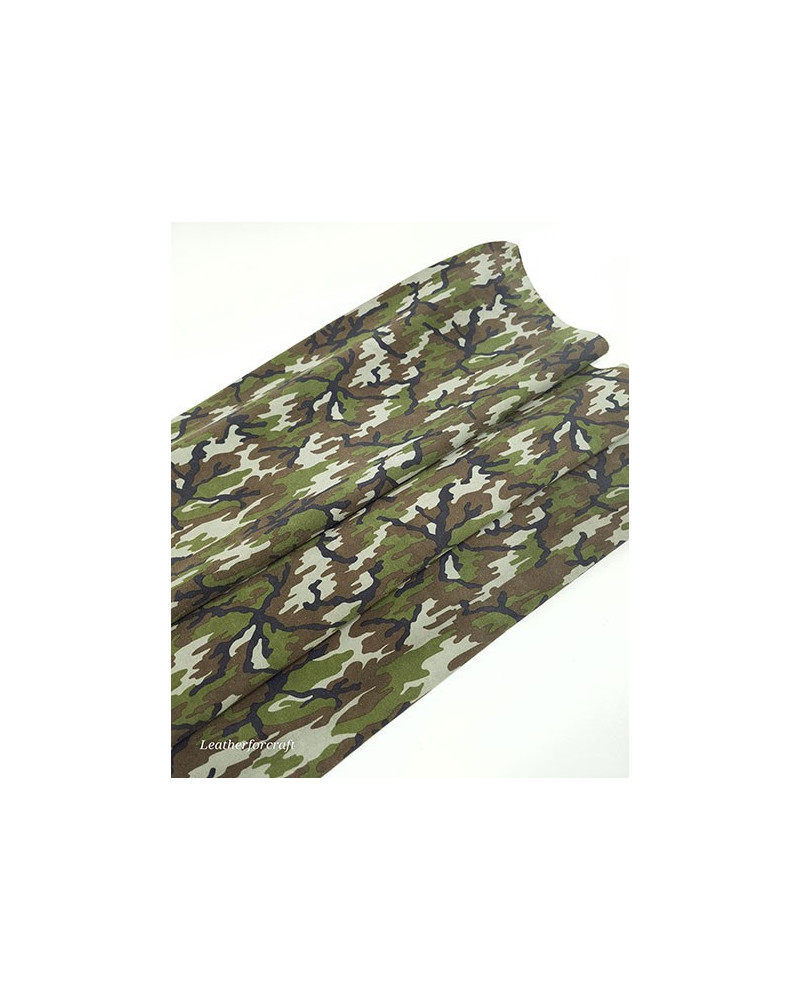 Vetiver Acid Camouflage Printed Soft Army