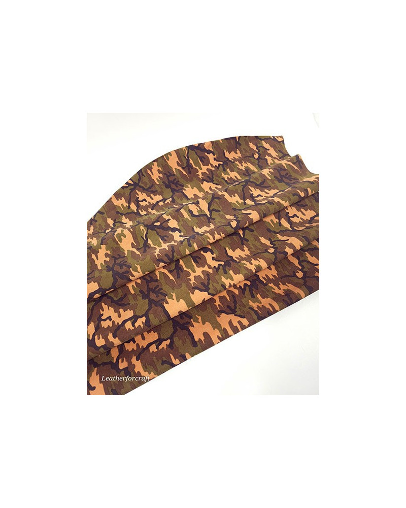 Orange Acid Camouflage Printed Soft Army