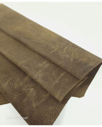 Petrified Oak Pitonato Embossed Vintage Pull Up Texture Amazing Snake Relief LFC