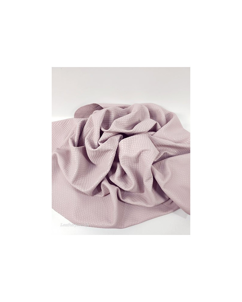 Pale Lilac Garda Embossed Luxurious Round Natural Soft