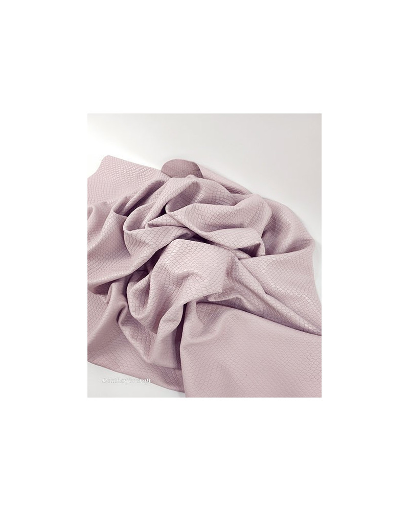 Pale Lilac Garda Embossed Luxurious Round Natural Soft