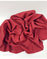 Scarlet Garda Embossed Luxurious Round Natural Soft