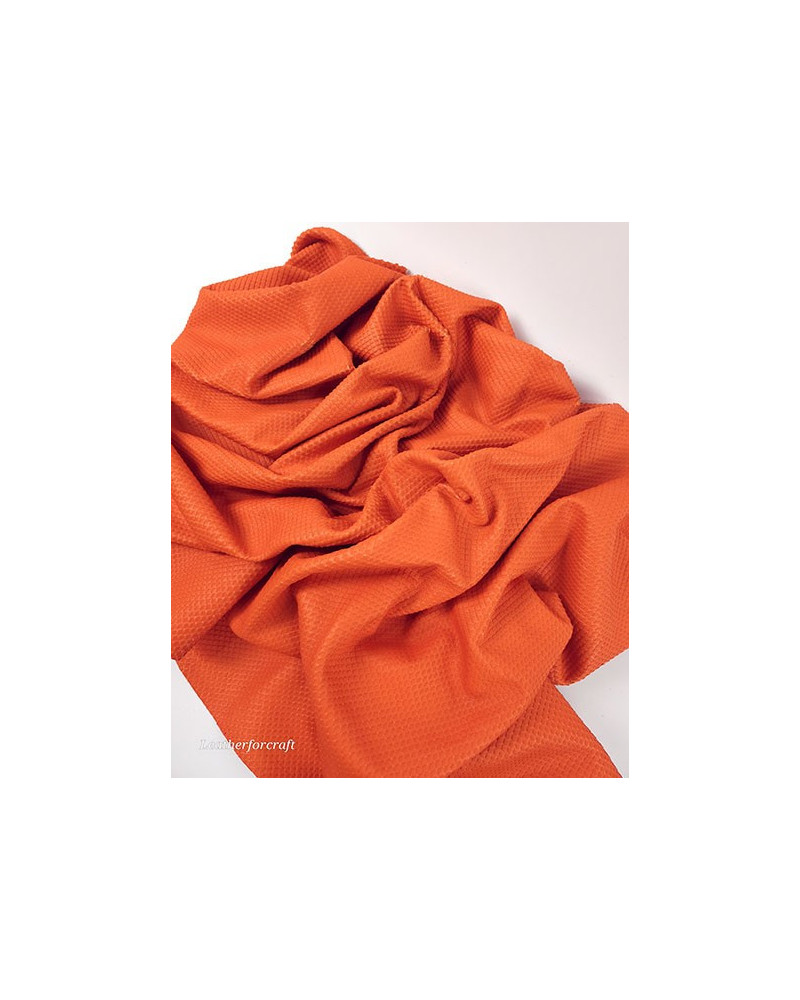 Carrot Fish Scale Soft Genuine Leather