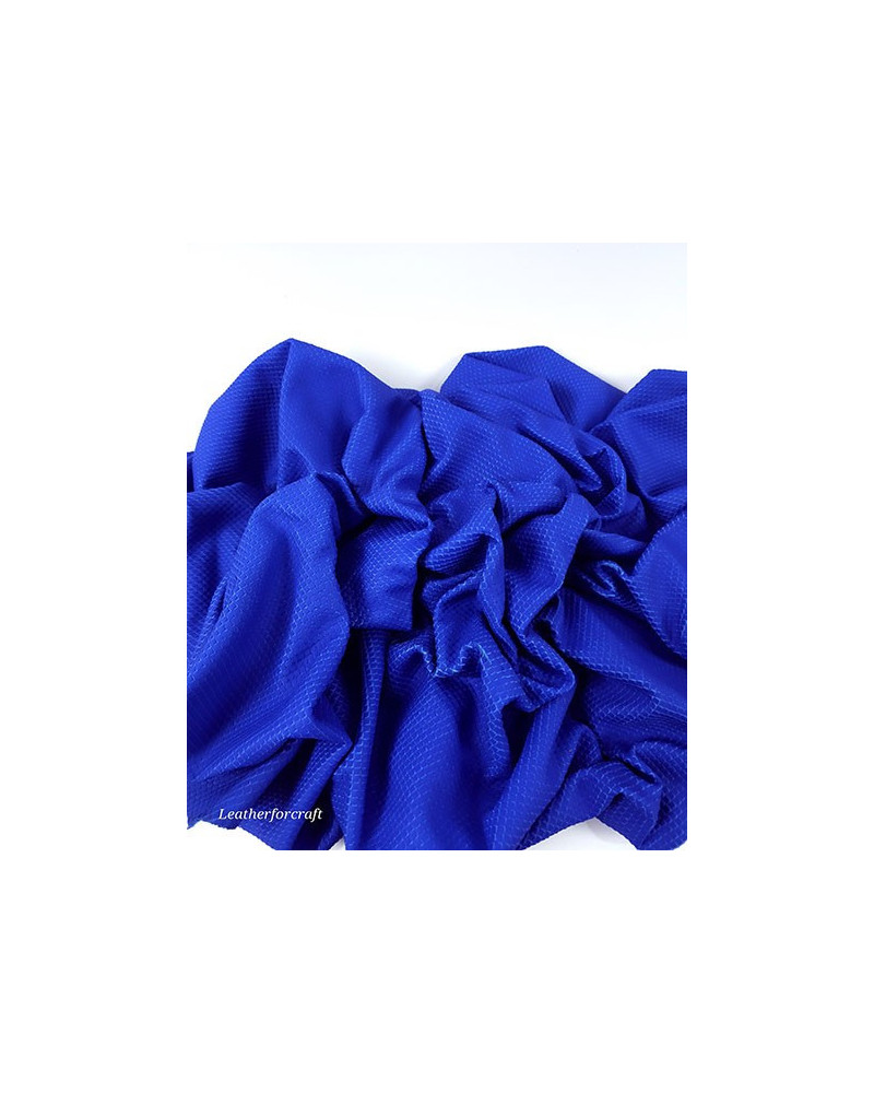 Snorkel Blue Fish Scale Soft Genuine Leather