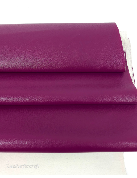 Purple Potion Patent Saffiano Premium Grain Embossed Premium Texture Leather