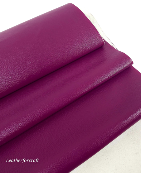 Purple Potion Patent Saffiano Premium Grain Embossed Premium Texture Leather
