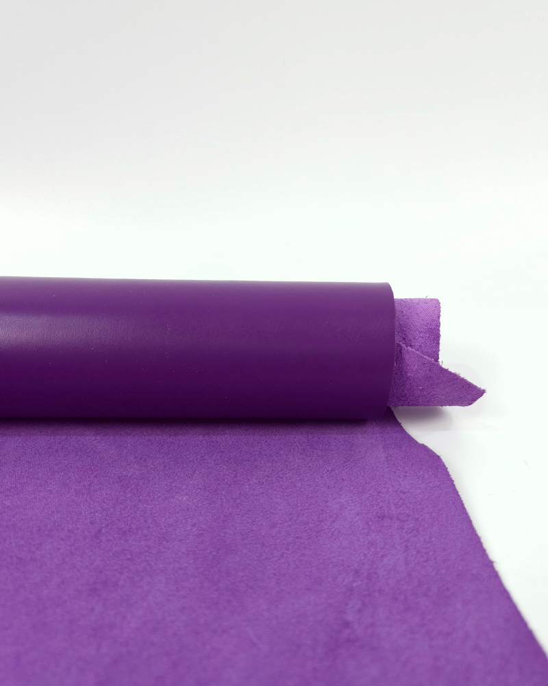 Purple Magic Havanna Sporty Classy Smooth Nappa Uniform Grain Leather