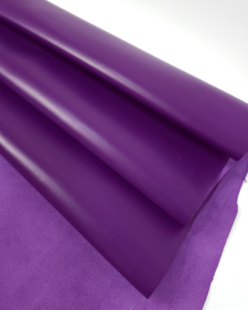 Purple Magic Havanna Sporty Classy Smooth Nappa Uniform Grain Leather