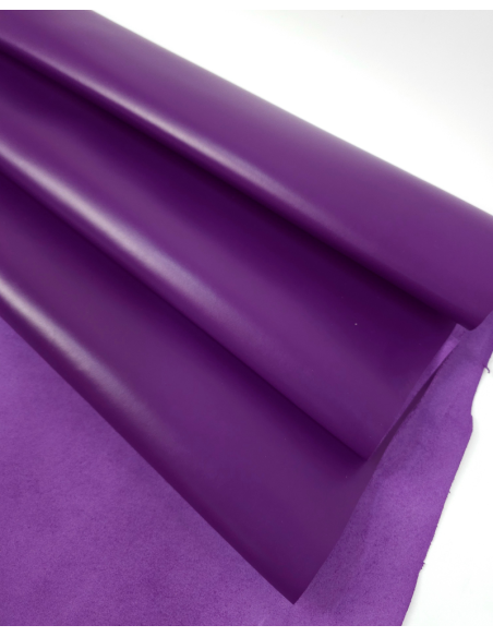 Purple Magic Havanna Sporty Classy Smooth Nappa Uniform Grain Leather
