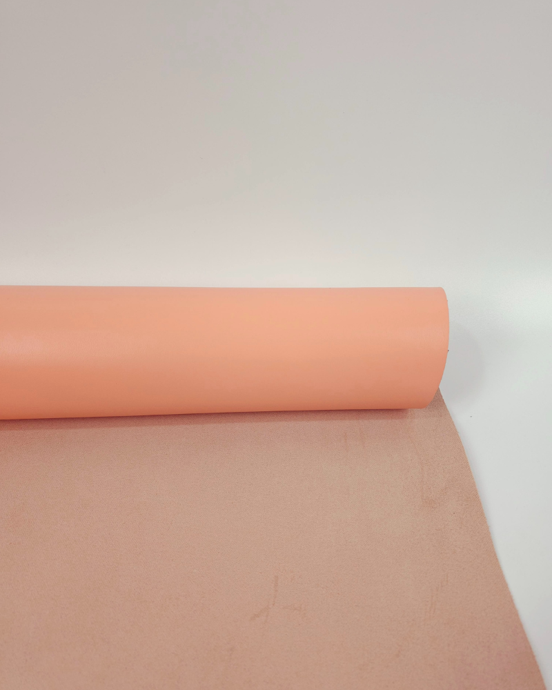 Peach Nectar Havanna Sporty Classy Smooth Nappa Uniform Grain Leather (1.4/1.6 MM) Leather