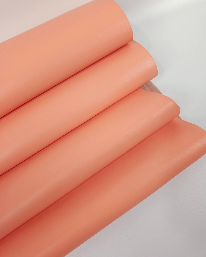 Peach Nectar Havanna Sporty Classy Smooth Nappa Uniform Grain Leather (1.4/1.6 MM) Leather