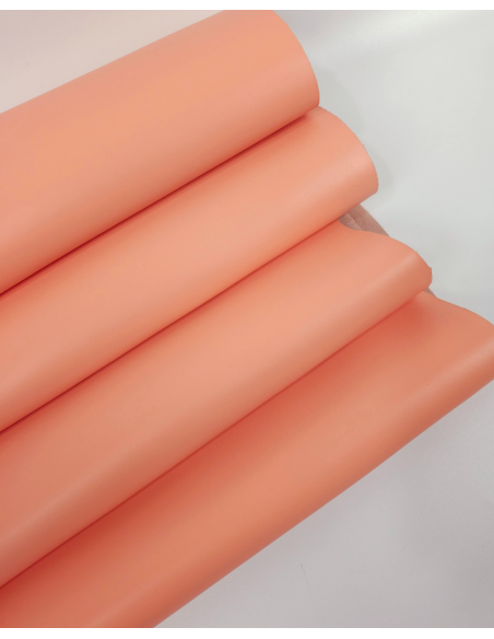 Peach Nectar Havanna Sporty Classy Smooth Nappa Uniform Grain Leather (1.4/1.6 MM) Leather
