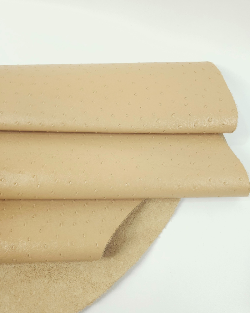 Beige Ostrich 2024 Embossed Texture